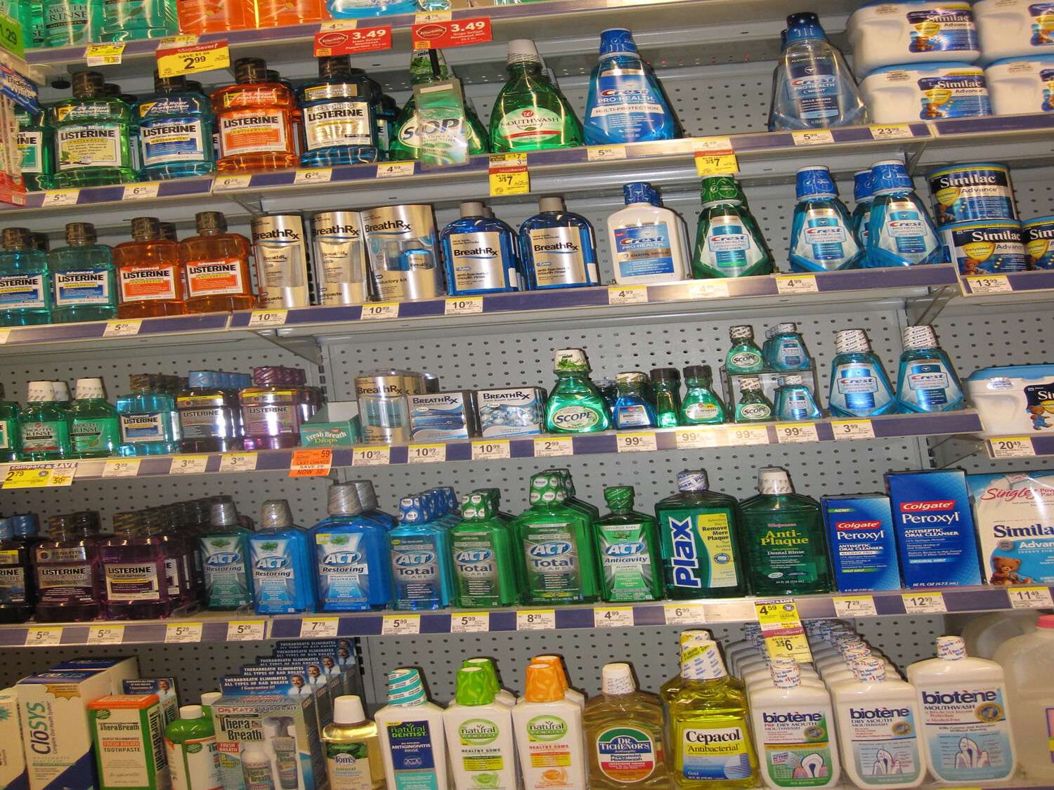 mouthwash aisle
