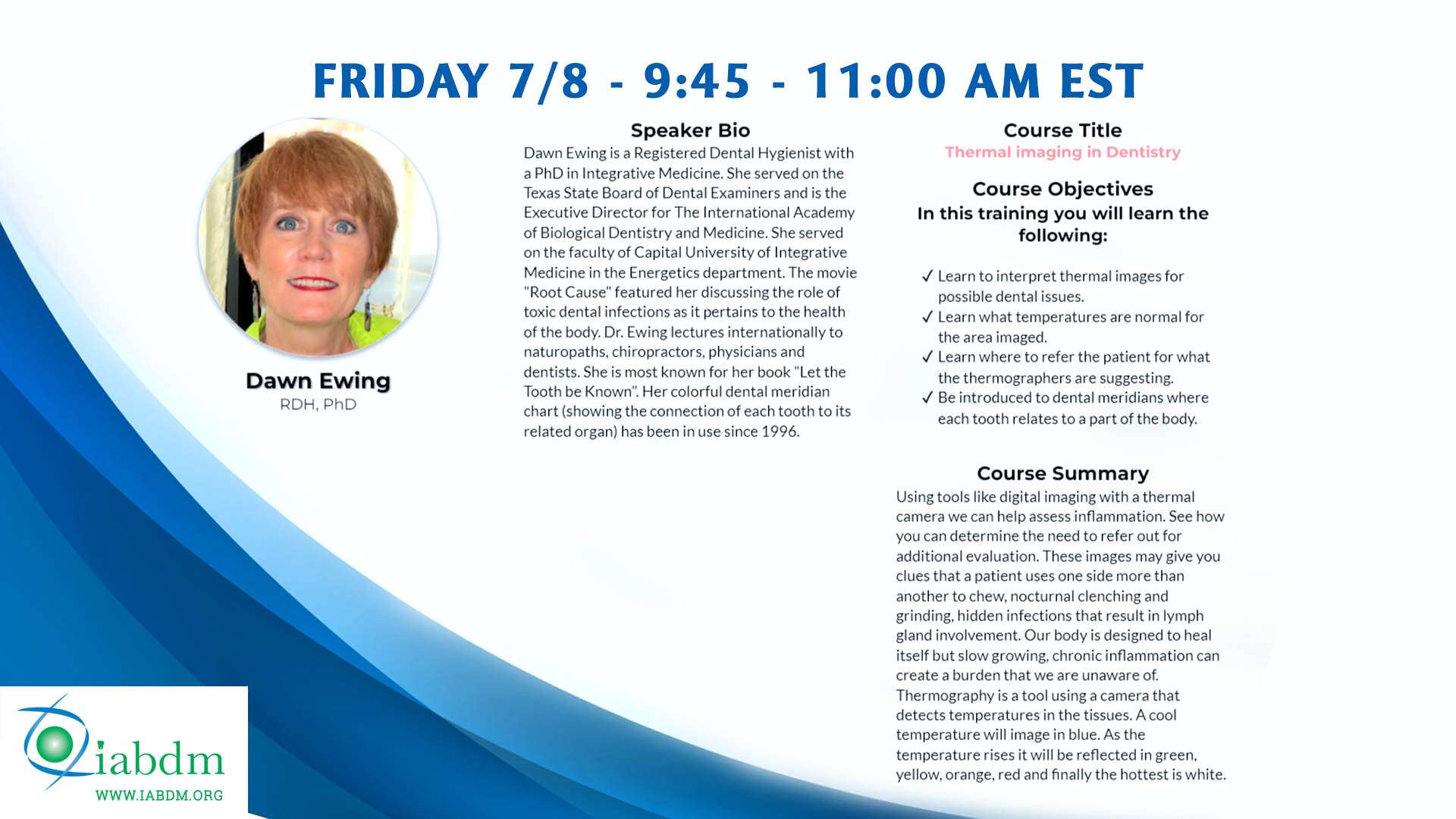 Online Streaming of IABDM Biological Dental Conference 2022 - Image 3